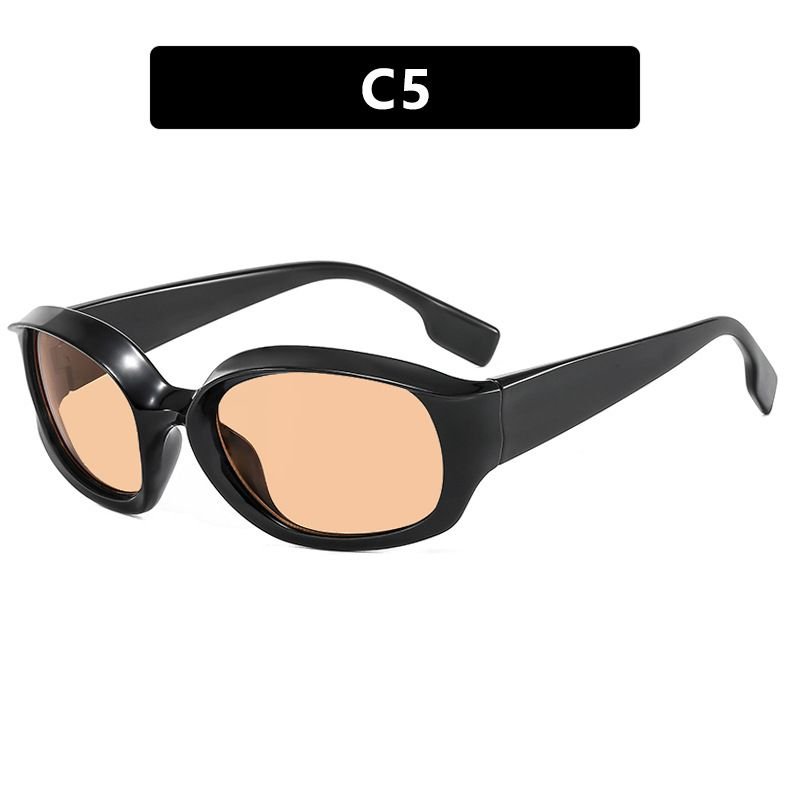 Simple And Fashionable Unisex Large Oval Sunglasses