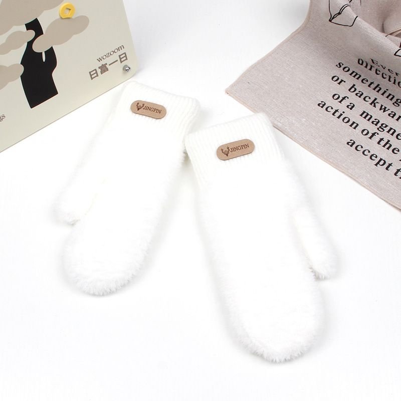 Autumn Winter Women Fashion Plush Warm Gloves