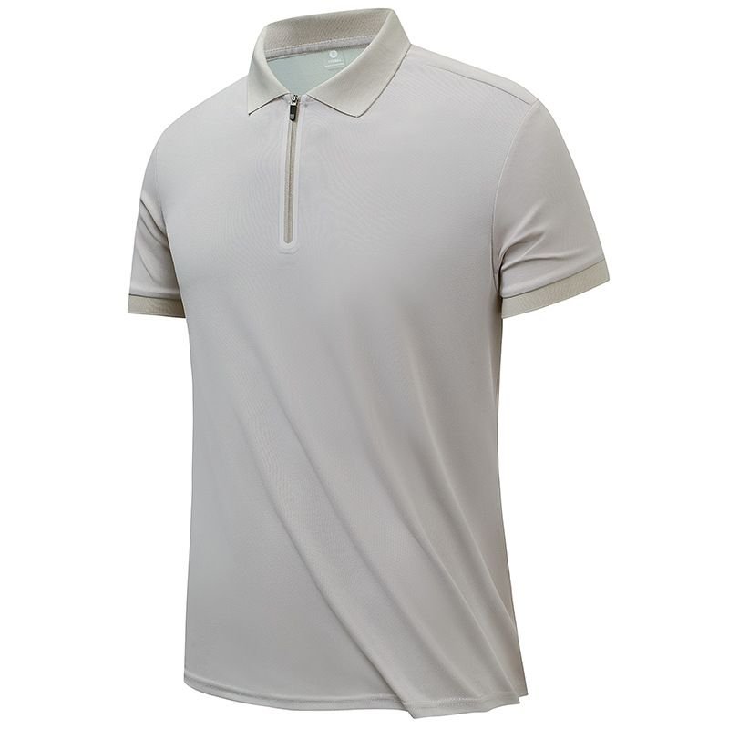 Summer Polo Shirt Lapel Short-Sleeved Men Leisure Business Quick-Drying Short-Sleeved Top Custom