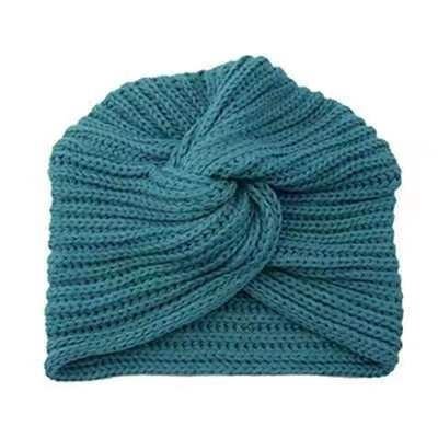 Women Fashion Imitation Cashmere Cross Wool Knitted Hat