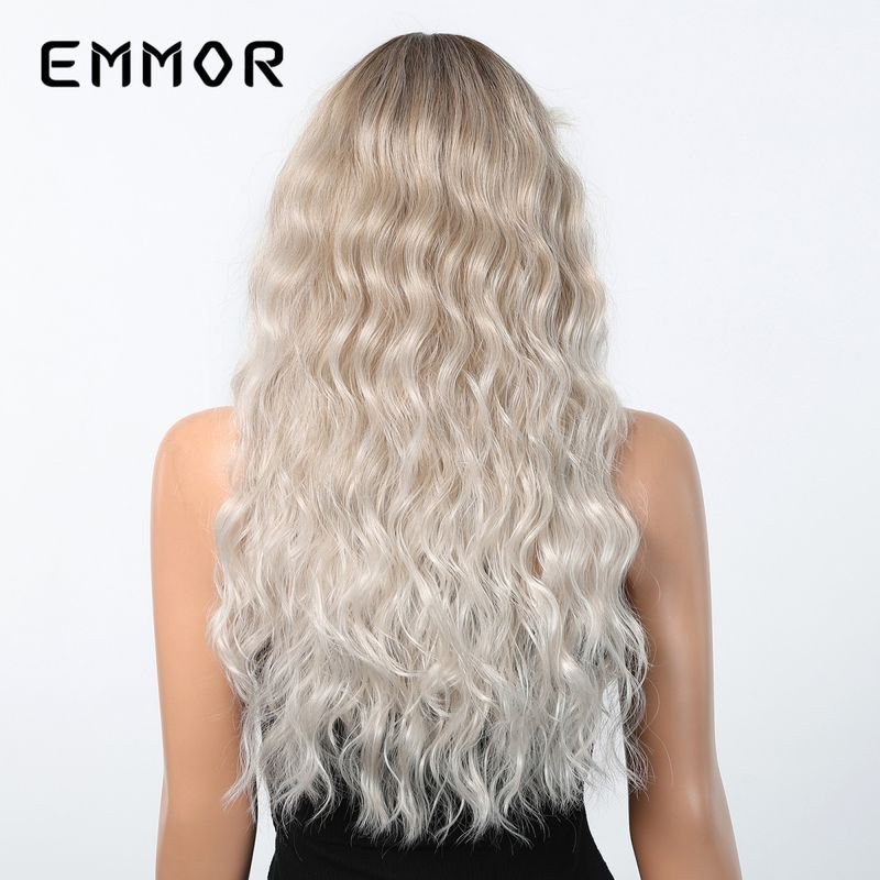 Women Fashion Gradient Long Curly Hair Wig
