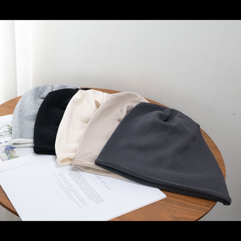 Simple Neutral Solid Color Curling Pile Hat