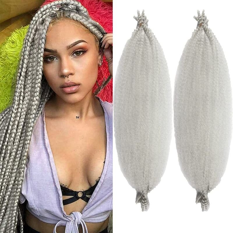Women Natural Simulation Screw Texture Braided High Temperature Silk Hip-Hop Hair Extension