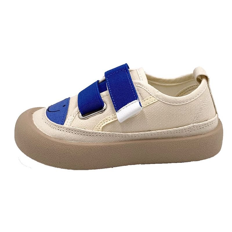 Kids Unisex Casual Cute Velcro Thick-Soled Flat Canvas Sneakers