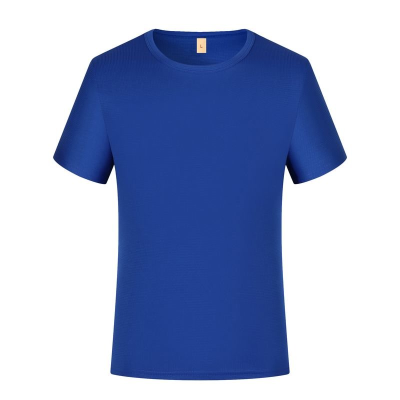 Unisex Summer Small Square Breathable Pattern Crew Neck Short Sleeve Quick-Drying Polyester T-Shirt Custom