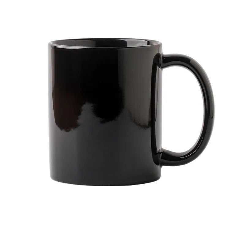 12 oz. Custom Logo Creative Solid Color Glossy Coffee Mug