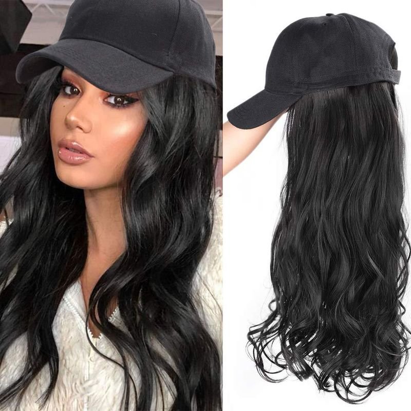 Women Fashion Long Curly Cap Wig