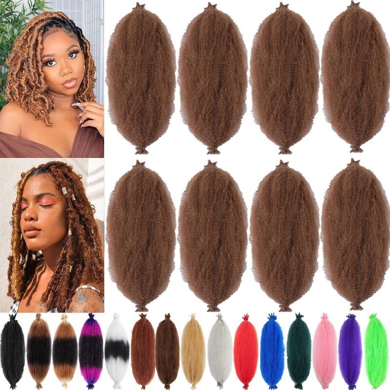 Women Natural Simulation Screw Texture Braided High Temperature Silk Hip-Hop Hair Extension