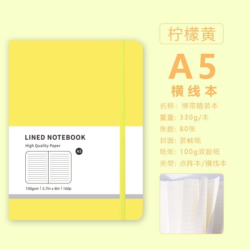 Macaron Imitation Leather Dot Matrix Notebook Creative A5 Notepad Business Handbook Notebook