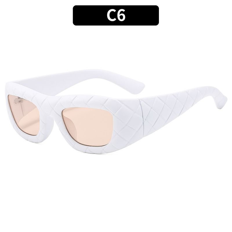 Women Fashion Woven Frame Sunglasses