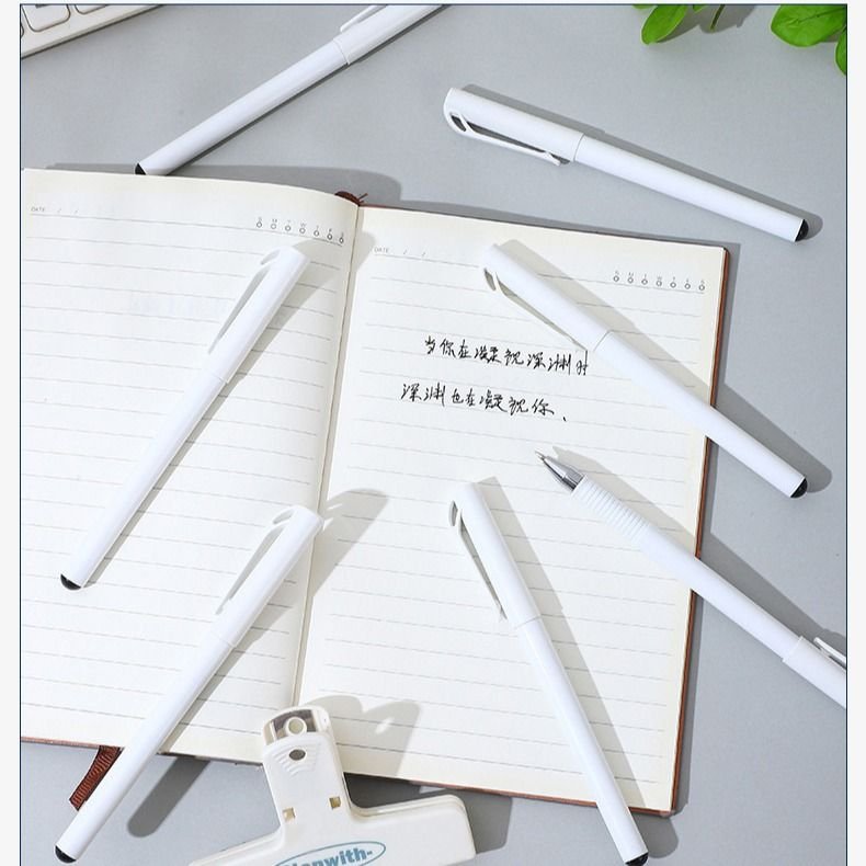 Simple Quick-Drying Straight Liquid Pen Writing Super Smooth Stationery Supplies