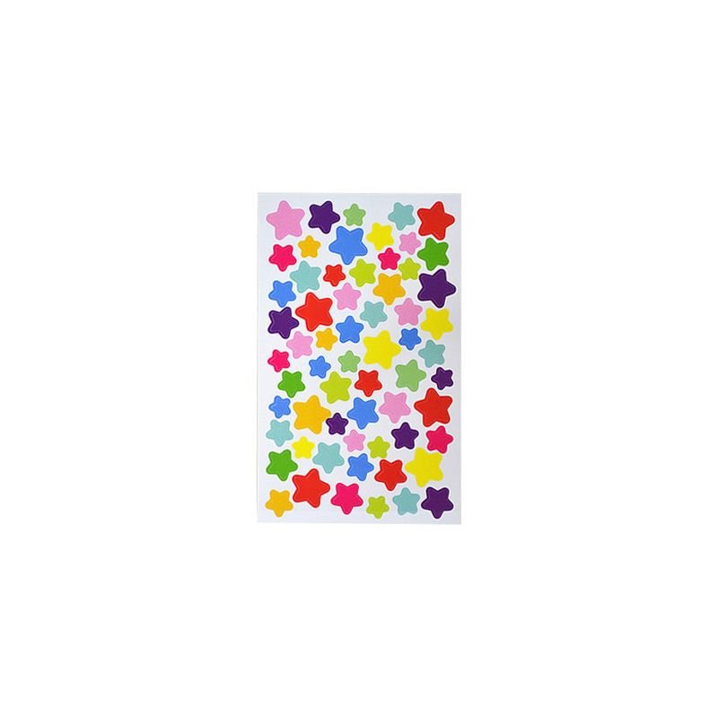 Simple Cartoon Cute Colorful Dot Heart Star Decorative Sticker