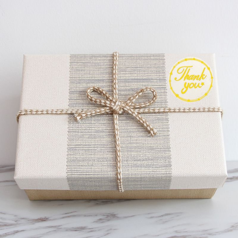 Round Transparent Bronzing Thank You Gift Packaging Decoration Adhesive Sealing Sticker