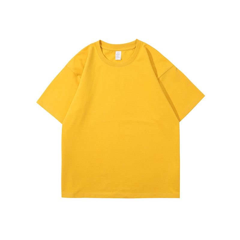 280gsm Men Women Unisex 100% Cotton Short Sleeve Oversize Crew Neck T-Shirt